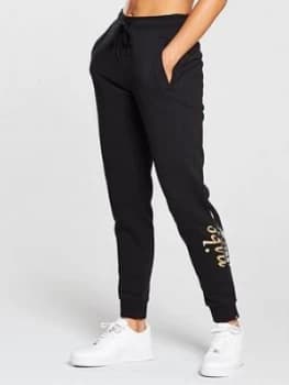 Nike Sportswear Rally Metallic Pants Black Size S Women