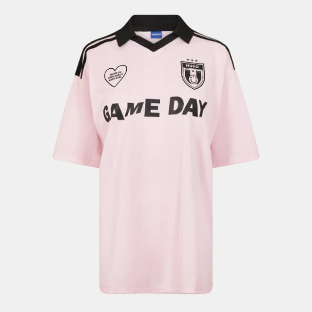 Hugo Dila B Game Day Football Shirt Lt/Pstl Pink female 6 (XS)