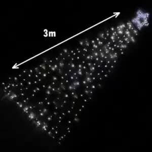 Samuel Alexander - 3m Indoor Outdoor Shooting Star Multifunction LED Christmas Decoration with Timer in Cool White