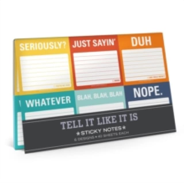 Knock Knock Tell It Like It Is Sticky Note Packet Other printed item