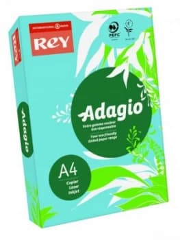 Rey Adagio A4 Paper 80gsm Bright Blue Ream 500 Sheets