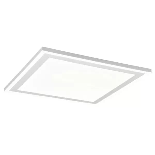 Carus Modern 43cm Square LED Semi Flush Light White Matt 4000K