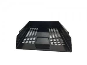 Value Deflecto Letter Tray Black