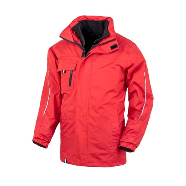 Result Result Men Core Printable 3-In-1 Transit Jacket in Red Size: X-Small Red XS Male 5059444282973