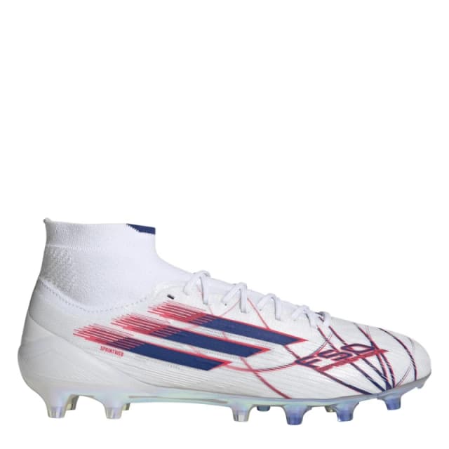 adidas Womens adidas F50 Sparkfusion Elite Firm Ground Football Boots White/Blue/Red female 4 (36.7)