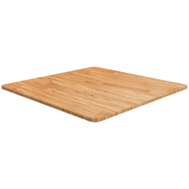 Vidaxl Square Table Top Light Brown 70X70X1.5Cm Treated Solid Wood Oak, Brown 343003