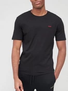 Hugo Boss Embroidered Reverse Logo T-Shirt Black Size L Men