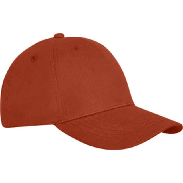 Elevate Mens Davis 6 Panel Cap in Burnt Orange Burnt Orange Male One Size