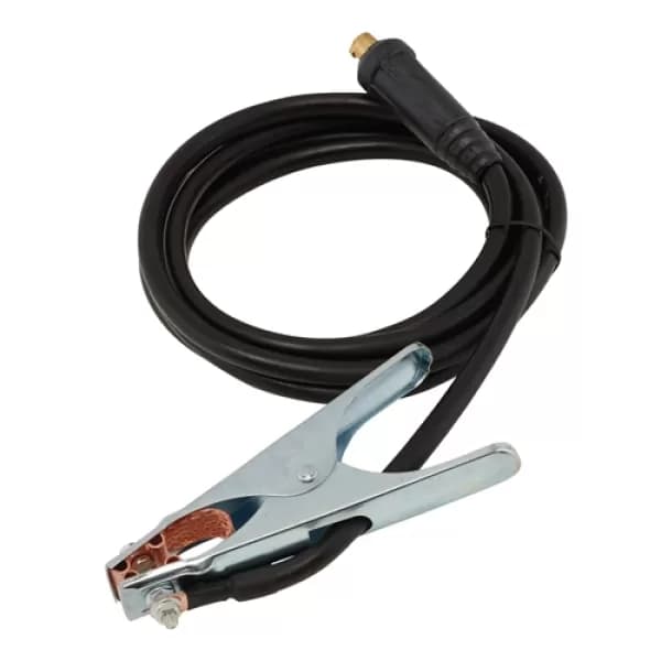 Draper Expert MMA Welding Earth Lead and Clamp with 35/50 Dinse Plug, 3m, 300A