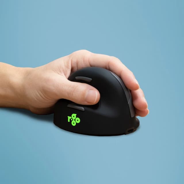 R-Go Tools R-Go Tools Ergonomic mouse R-Go HE Break with break software, medium (hand size 165-185 mm), left-handed, Bluetooth, Black RGOHEWLL