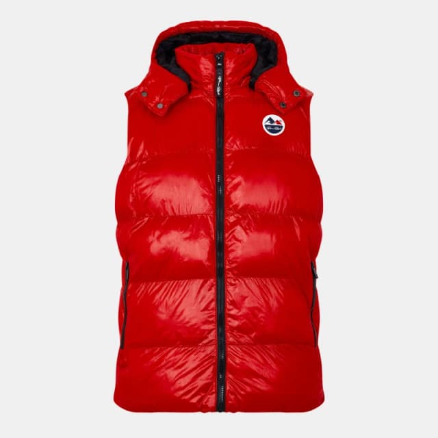 Born Rich Mens Detachable Hood Gilet Red male Small