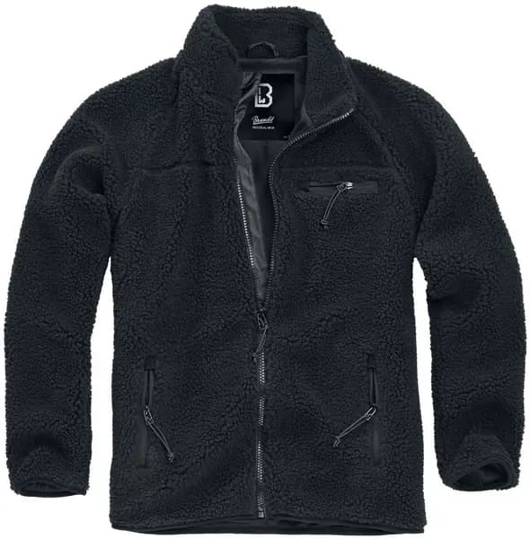 Brandit Teddy Fleece Jacket Between-seasons Jacket Black M Men
