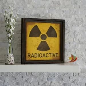 KZM497 Brown Yellow Black Decorative Framed MDF Painting