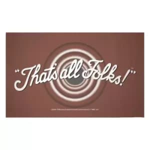 Decorsome x Looney Tunes That's All Folks Woven Rug - Small