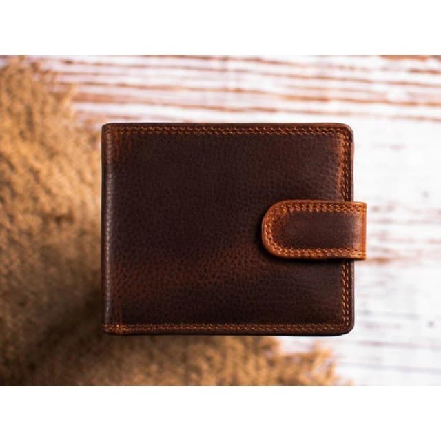PRIMEHIDE Leather New York RFID Bifold Leather Wallet Brown male 11 x 9