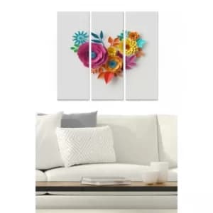 MDF627025985 Multicolor Decorative MDF Painting (3 Pieces)