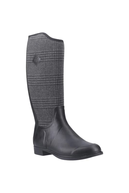 Muck Boots Womens Derby Tall in Black Size: 4 Black Female 4