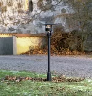 Freja Outdoor Classic Matt Black Post Light, IP23