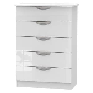 Indices 5-Drawer Chest of Drawers - White