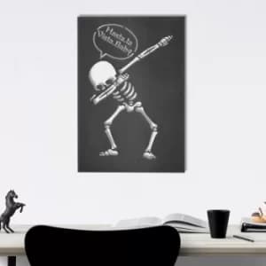 Skeleton 1 Black Decorative Metal Wall Accessory