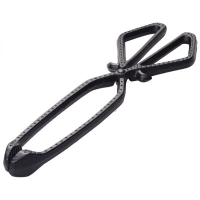 Valiant Valiant Cast Iron Heavy Duty Fireside Tongs for Logs and Coal in Black One Size Unisex 5061026620943