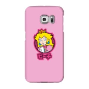 Nintendo Super Mario Peach Kanji Phone Case - Samsung S6 Edge - Snap Case - Gloss
