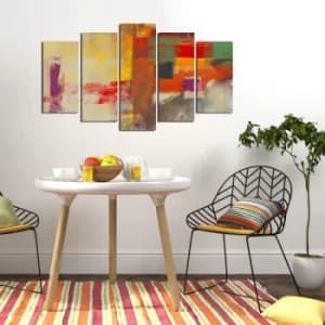 5ABSMDF-32 Multicolor Decorative MDF Painting (5 Pieces)