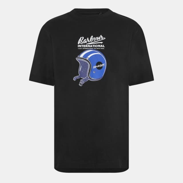 Barbour Mens B.Intl Vecton T-Shirt Black male S