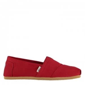Toms Alpargata Canvas Pumps - Red
