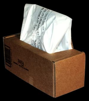 Fellowes Waste Bags Capacity 53 75 Litre 1 x Box of 50 Bags for