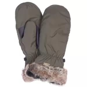 Barbour Womens Primrose Mittens Olive Small