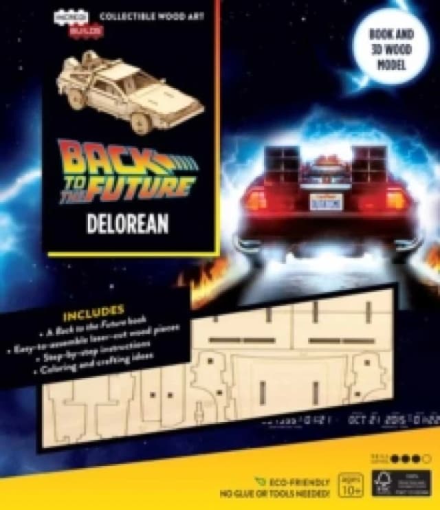 IncrediBuilds: Back to the Future: DeLorean Book and 3D Wood Model Kit