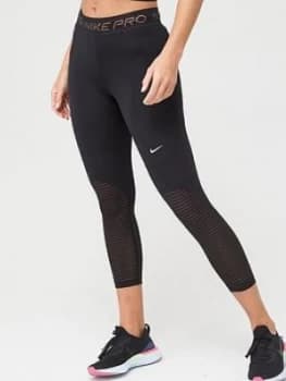 Nike Training Pro Crop Leggings - Black