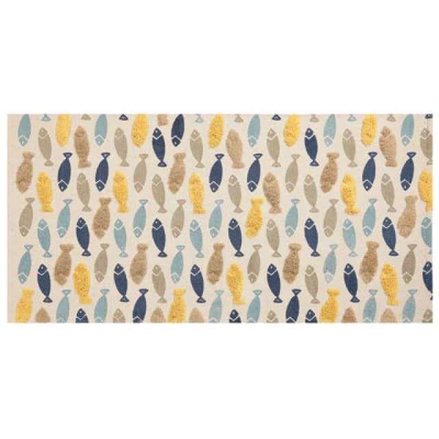 Beliani Kids Rug Ipuh Multicolour 80 X 150 Cm Cotton