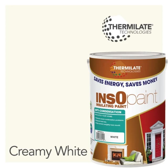 THERMILATE TECHNOLOGIES Anti Condensation Paint - 5L in Creamy White Creamy White Unisex 5L