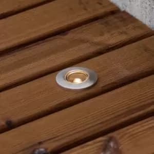 Mini LED Outdoor 12V System G4 Stainless Steel Recessed Ground Light Spot Set Of 6 - Transformer Included, IP44