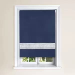 Diamante Roller Blind Navy 0.9 x 1.6 M