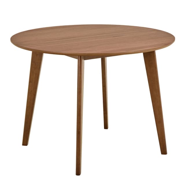 Furniture To Go Roxby Round Dining Table in Walnut 105x76cm Size: 105x76cm Walnut Unisex 105x76 cm