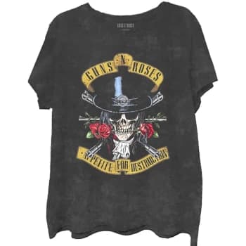Guns N' Roses - Appetite Washed Unisex Large T-Shirt - Black