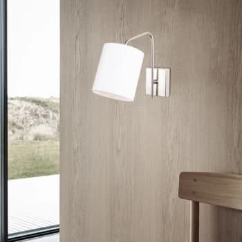 Ve - 6002 Nickel White Wall Lamp