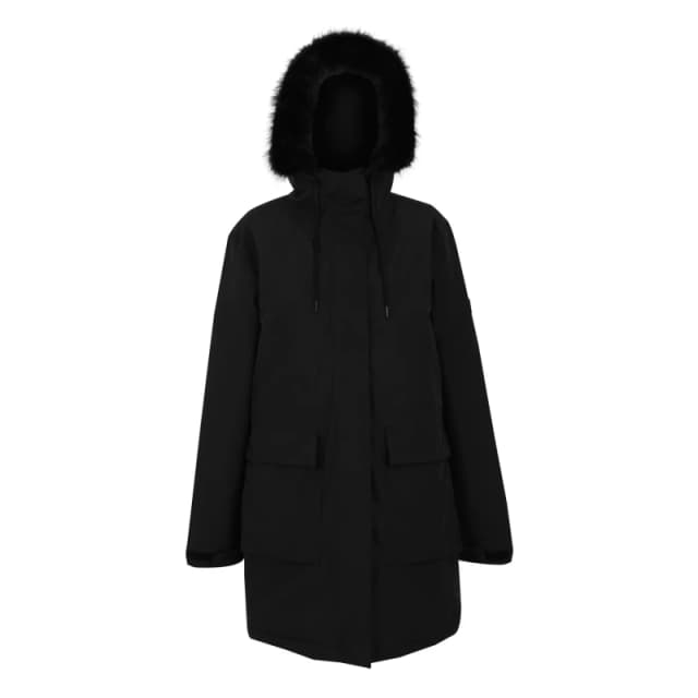 Womens waterproof parka with hood Regatta Sabinka Noir Female 46