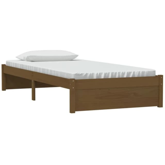 VIDAXL Bed Frame without Mattress Honey Brown Solid Wood 90x190cm Single Vidaxl 8720286998625