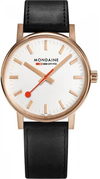 Mondaine Watch Evo2 Rose Gold - White