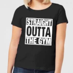Straight Outta the Gym Womens T-Shirt - Black - 3XL - Black