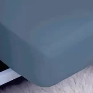 Belledorm 200 Thread Count 100% Egyptian Cotton 12" Deep Fitted Sheet, Storm, Single