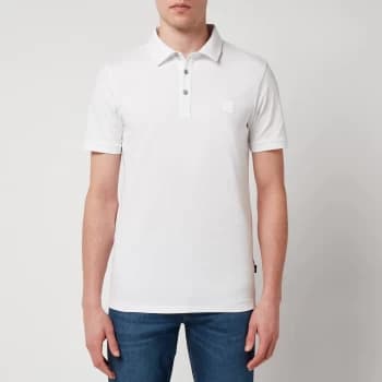 BOSS Casual Mens Passenger Polo Shirt - White - XXXL