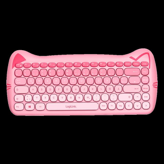 LogiLink Kids Keyboard 2.4G Combo set. pink
