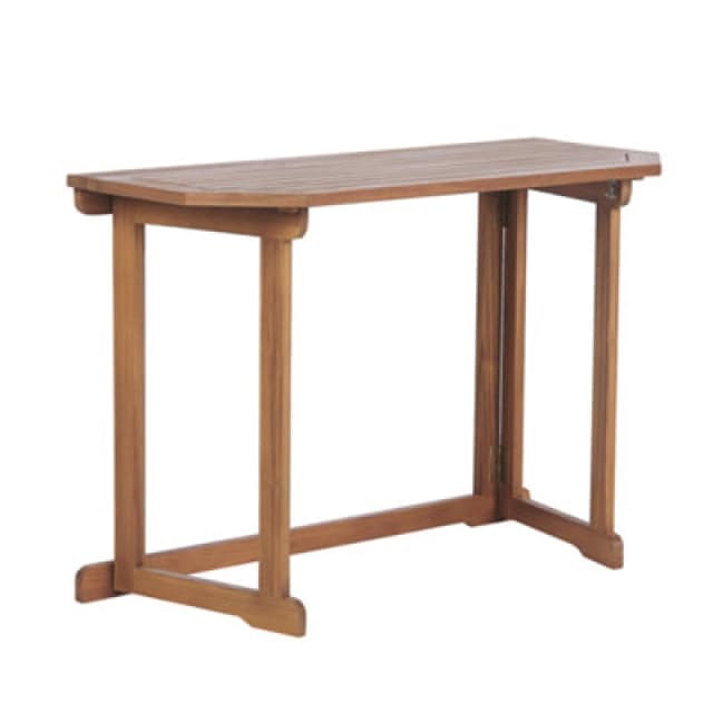 Beliani Balcony Table Treia 110 Cm 47cm Acacia Wood Brown
