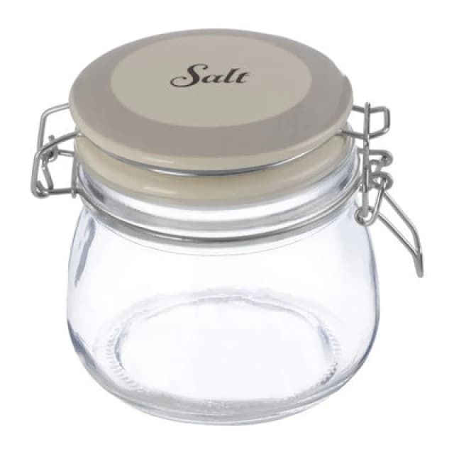 Premier Housewares Grocer Salt Storage Jar Clear