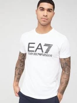 Emporio Armani EA7 Visibility Logo T-Shirt White Size 2XL Men